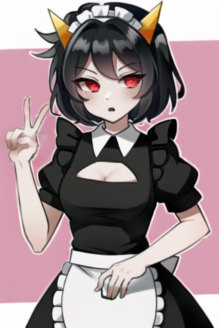 08807-2211603903-_lora_terezi-20_0.7_ terezi, maid, maid costume, red eyes, peace sign.png